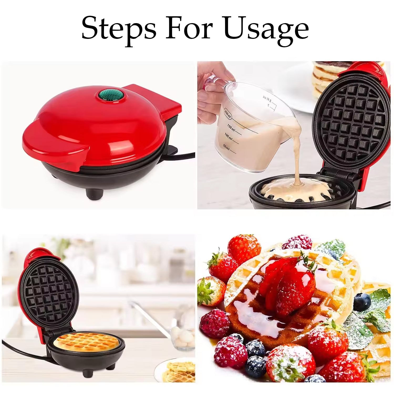 Mini Waffle Maker Machine Waffle Iron Home Appliances Kitchen Gift Easy To Clean On-stick Surfaces Perfect Breakfast Dessert Sandwich Pan Cakes Paninis  Other Snacks Machine Mini Waffle Maker Machine Waffle Iron Home Appliances Kitchen Gift Easy To Clean On-stick Surfaces Perfect Breakfast Dessert Sandwich Pan Cakes Paninis  Other Snacks Machine